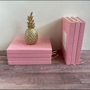 2 Rifle Paper Co. Pink Agenda Decor Books from Anthropologie